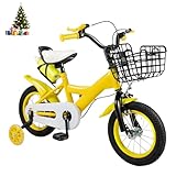 HUOMMGS Kinderfahrrad 12 Zoll Upgraded Jugend Fahrrad für ab 2-4 Jahre...