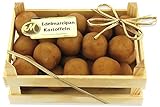 Odenwald Marzipan Edelmarzipan Kartoffeln Holzkasten, 200 Gramme