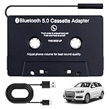 Sporgo Kassetten Adapter für Autoradio: Auto Bluetooth 5.0 Audio Kassetten...