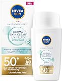 NIVEA SUN Sonnenschutz Fluid LSF 50+, nicht fettende Sonnencreme mit...