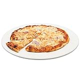 BBQ-Toro Pizzastein rund | Ø 38 cm | Steinplatte für Pizza und...