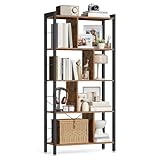 VASAGLE Regal, Bücherregal, Büroregal mit 5 Ebenen, Standregal,...