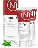 N1 Fußpilz Gel 60ml - Medizinprodukt - lindert Juckreiz & schützt vor...