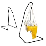 RELAX4LIFE Hängestuhlgestell Metall Höhenverstellbar, Hängesesselgestell...