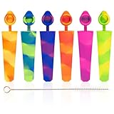 6 Stück Wassereisbeutel, Eisformen mit Deckel, wiederverwendbare...