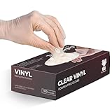 The Real Touch Einweg-Vinylhandschuhe, puderfreie und latexfreie...