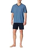 Schiesser Herren Schlafanzug kurz V-Ausschnitt - Nightwear Set