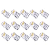 Garneck 100 Stück Rj45 Cat6 Netzwerkstecker Transparent Crimp Ethernet...