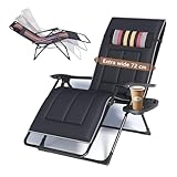 FUOIDYE Sonnenliege Klappbar, Liegestuhl Klappbar, Extra Breit Relaxliege...