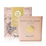 Airkeep Duftkerze Morrocan Amber, 220g Kerze mit langer Brenndauer bis zu...