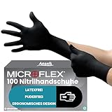 Ansell Microflex 93-732, Vielseitige Nitrilhandschuhe, Einweghandschuhe...