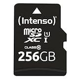 Intenso Premium microSDXC 256GB Class 10 UHS-I Speicherkarte inkl....