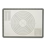 Amazon Basics Antihaft-Silikon-Backmatte mit Maßangaben, BPA-frei,...