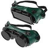 Veemoon 2 Stück Industrial Schweißer-Vollschutzbrille Schweißer...