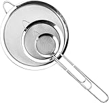 Relota 3 Stück Sieb Set 19/25/35 cm, Küchensieb Edelstahl mit...
