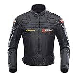 BORLENI Motorradjacke Herren Motorrad Jacke Winddicht mit Protektoren...