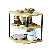 Kesper | Küchen-Eckregal mit 2 Ebenen, Material: Faserplatte, Metall,...