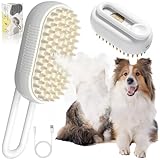 DONGTATA 3-in-1 Katzen Dampfbürste Cat Steamer Katzenbürste Cat Spray...