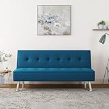 Yaheetech Schlafsofa mit Liegefläche 166,5 cm L × 92 cm B Bettsofa bis...