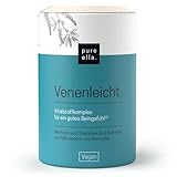 Pure Ella VENENLEICHT - 60 Kapseln - Venen Komplex Hochdosiert, Vegan -...