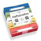 perfect line - 250 Heftstreifen Pappe, Aktendulli aus recycling Karton, 5...