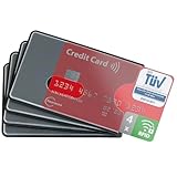 fouraces 4X TÜV geprüfte RFID Blocker Schutzhülle - Sicherheit gegen...