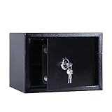 Tresor mit Schlüssel 4.6L Safe Tresor Feuerfest für Zuhause, Safe Box,...
