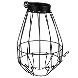 Totority Eisen Lampenschirm für Reptilien Wärmelampe mit Schutznetz...