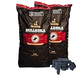 BlackSellig Steakhouse Grillkohle - Premium Quebracho Blanco Holzkohle |...