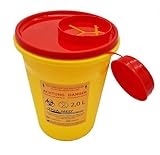 TIGA-MED Kanülen Abwurfbehälter | 5 Stück | 2 Liter / 2000ml |...