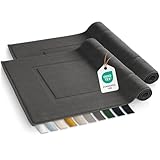Blumtal Badvorleger Terry - Badezimmerteppich 100% Baumwolle in 50x80 cm -...