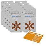 60x Power One 312 Hörgerätebatterien P312 PR41 (10x 6er Blister) + DIREKT...
