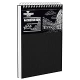 STATIONERY ISLAND Skizzenbuch A4 200 g/m² Zeichenblock 100 Seiten (50...