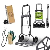 Tronitechnik® Sackkarre Handkarre klappbar, Transportkarre bis 60kg,...