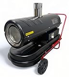 DeTec. DT-30Di indirekte Dieselheizgebläse 30kW 56L Tank Dieselkanone...