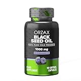 Orzax Schwarzkümmelöl - 1000mg mit 20mg Thymoquinon pro Tagesdosis -...