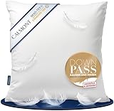 CALMONT 3-Kammer Daunenkissen 80x80 I flauschig & Allergiker geeignet I...