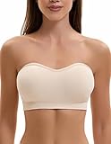 Damen Trägerloser BH Push Up Ohne Bügel Bandeau Top Große Größen...