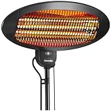 tectake® Infrarot Heizstrahler, Heizlüfter mit Standfuß oder...