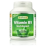 Vitamin B1, 250 mg, hochdosiert, 120 Kapseln - OHNE künstliche Zusätze....