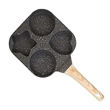 Vierloch-Bratpfanne für Eier und Burger, Induktion, bereit für bequemes...