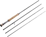 Sougayilang Fliegenfischrute, leicht, ultra-tragbar, 4-teilig, Graphit,...