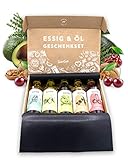 TIMBER TASTE® Essig & Öl Geschenkset Frauen & Männer [Vitalisierend] - 5...