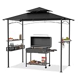 Grillpavillon mit Doppelschichtdach, 245 x 153 x 250 cm, Gartenpavillon...