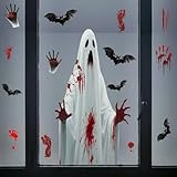 Geister-Fensteraufkleber, Halloween-Fensteraufkleber, groß, Horror,...