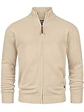 Indicode Herren INLut Strickjacke mit Stehkragen | Fein-Strick Cardigan mit...