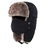 Herren Winter Trappermütze Bombermützen Trooper Ohrenklappen Ushanka...