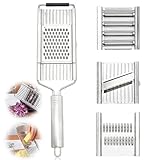 Gemüsehobel: 4 in 1 Multi Purpose Gemüseschneider Set, Mehrzweck...