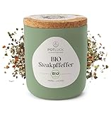 POTLUCK | Bio Steakpfeffer mit Meersalz | Gewürzmischung im Keramiktopf |...
