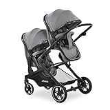 hauck Atlantic Twin, Melange Grey – Zwillingskinderwagen bon Geburt bis...